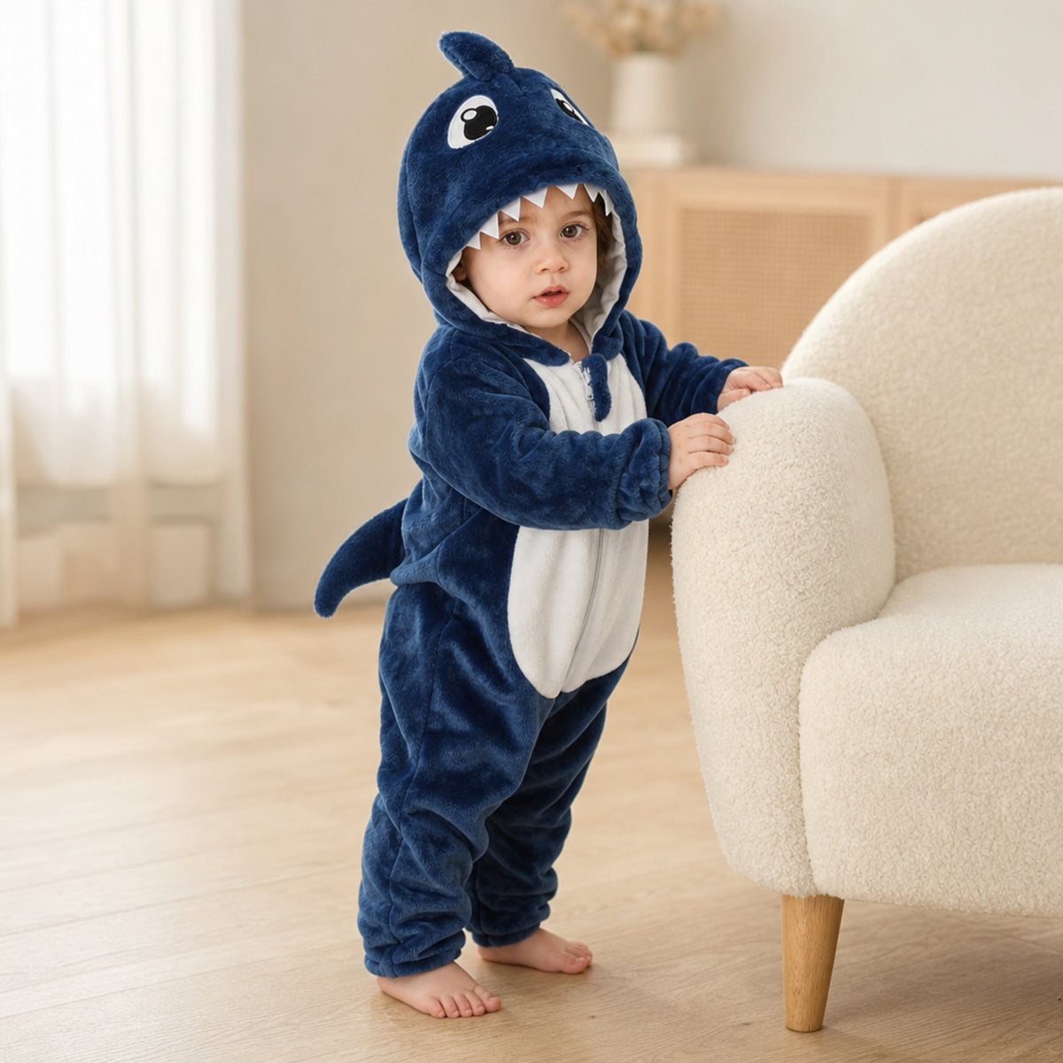 Cuddly Shark – Hooded Baby Costume Onesie