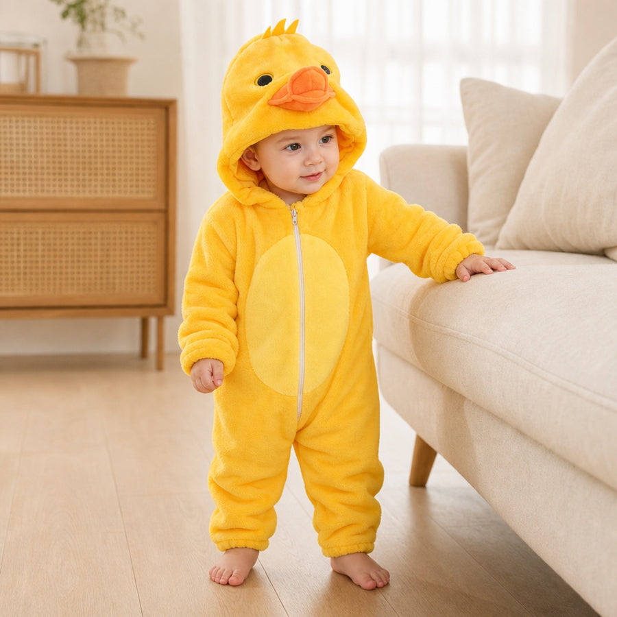 Sunny Duckling – Hooded Baby Costume Onesie