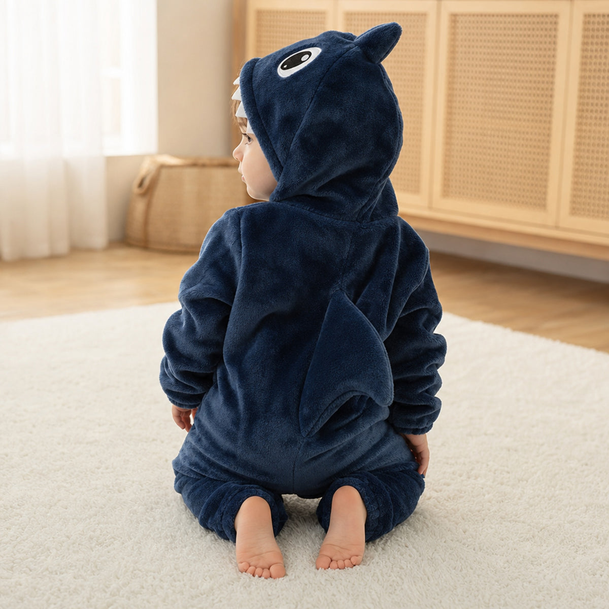Cuddly Shark – Hooded Baby Costume Onesie