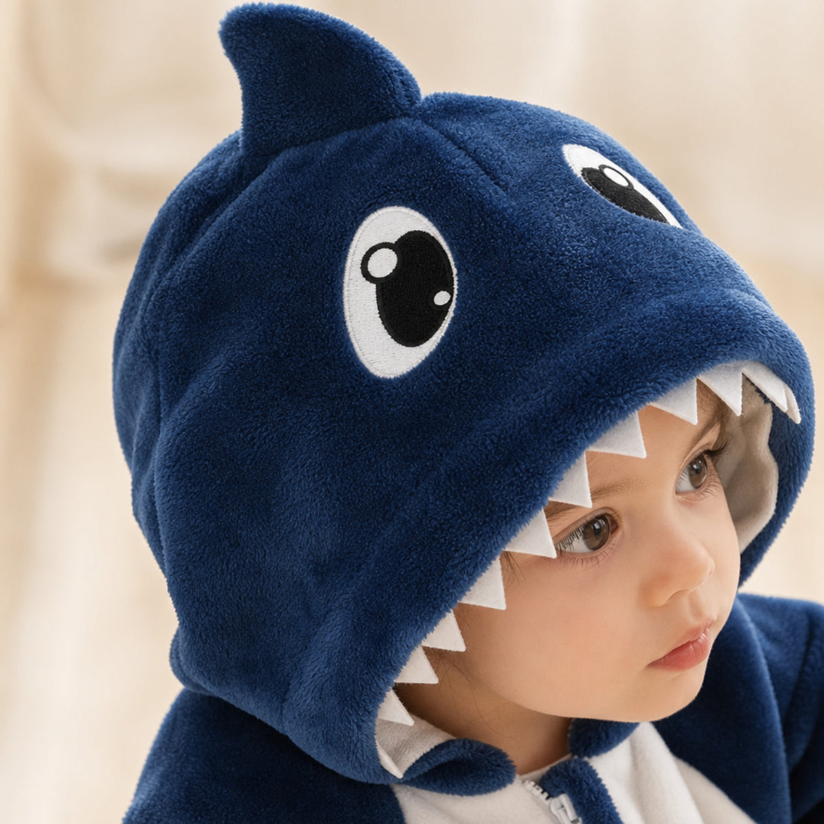Cuddly Shark – Hooded Baby Costume Onesie