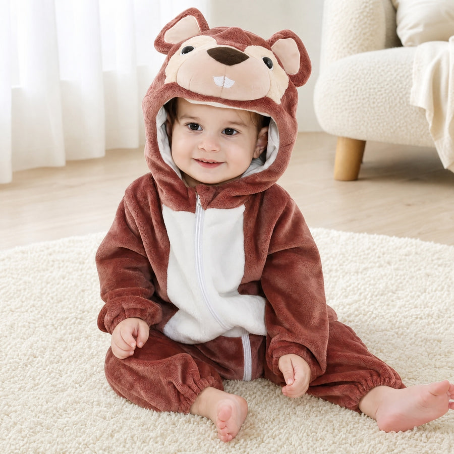 Little Squirrel – Hooded Baby Costume Onesie